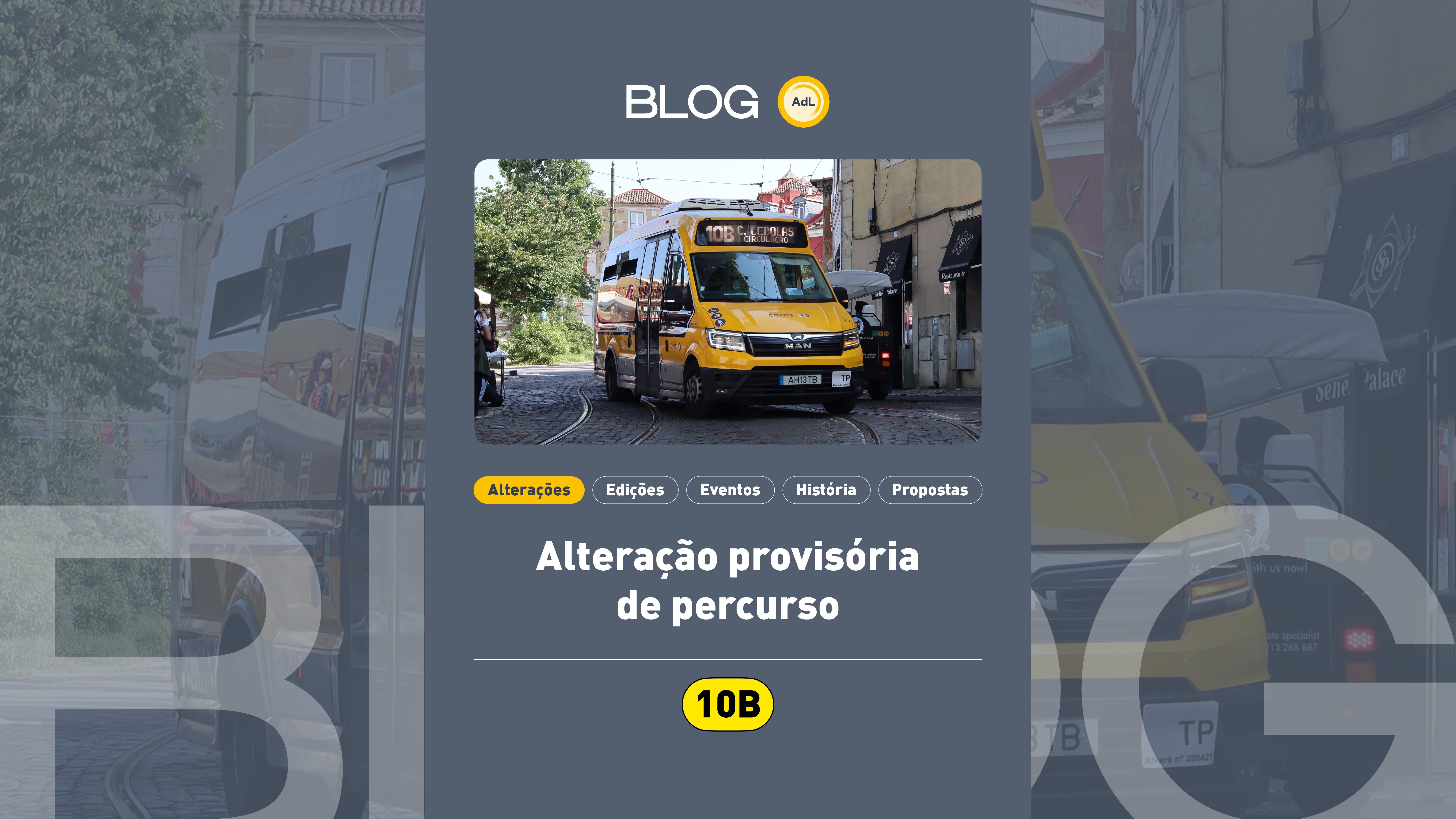 10B | Alteração provisória de percurso
