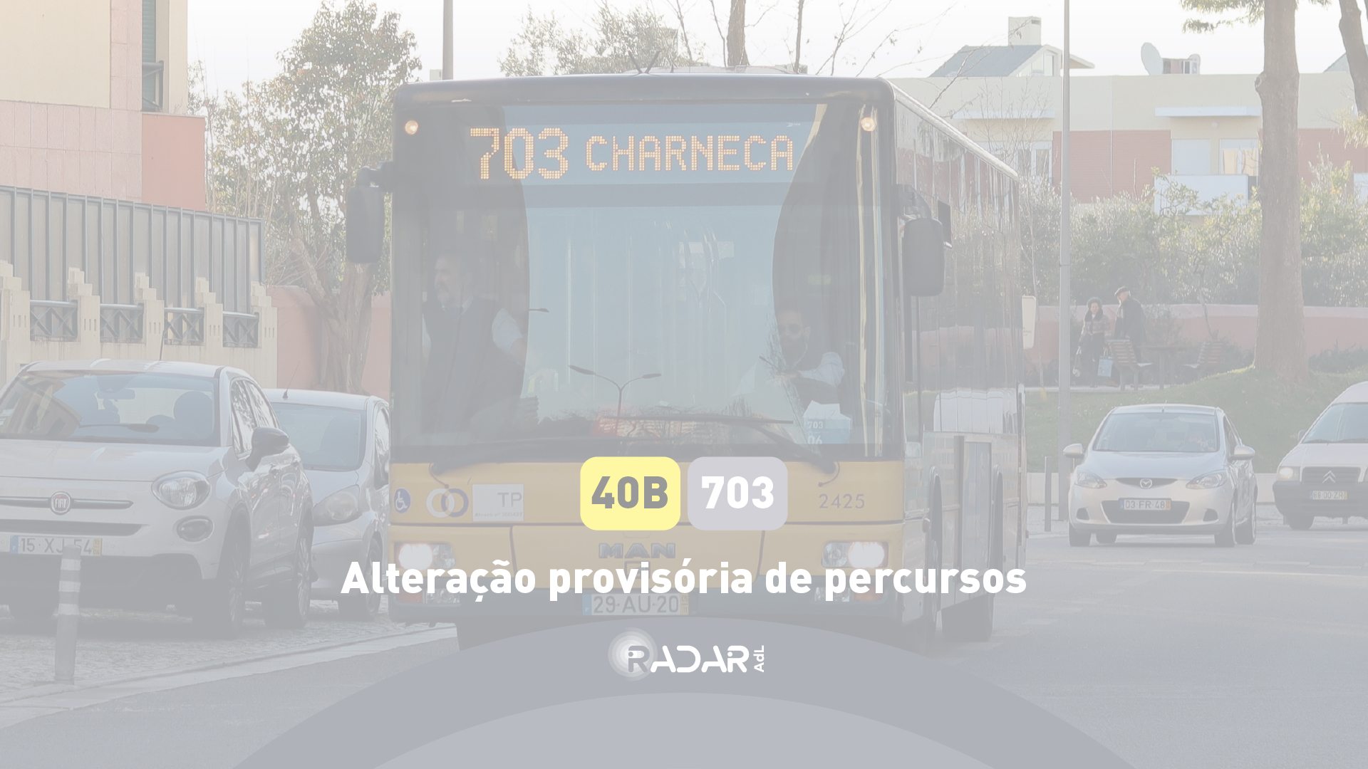 Alterações de percurso na Ameixoeira